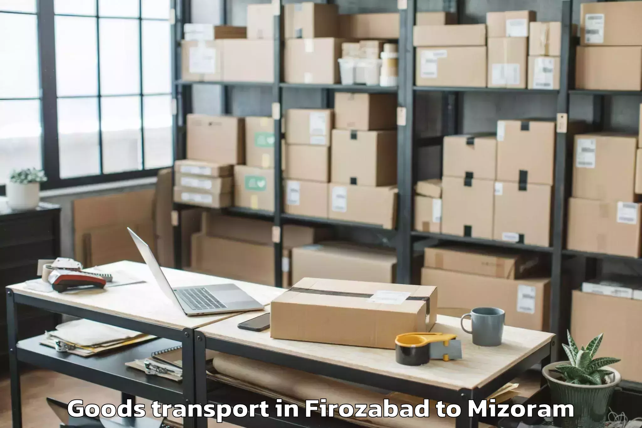 Professional Firozabad to Mamit Goods Transport